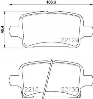 P59 090 BREMBO Гальмівні колодки дискові