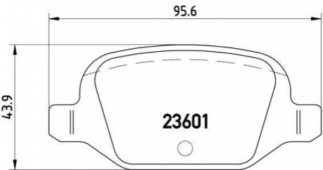 P23 064 BREMBO Гальмівні колодки дискові