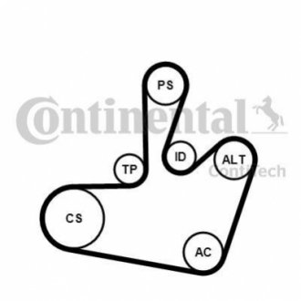 6PK1548K1 Contitech Комплект (ремінь+ролики)