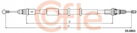 10.6861 COFLE Трос ручника