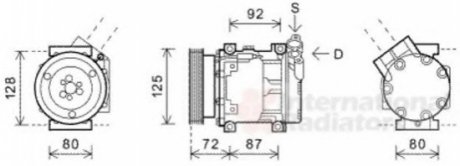 4300K468 Van Wezel Компресор кондиционера