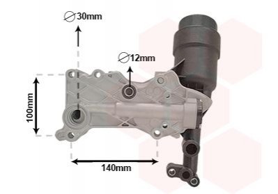 30013703 Van Wezel Корпус фильтра масла