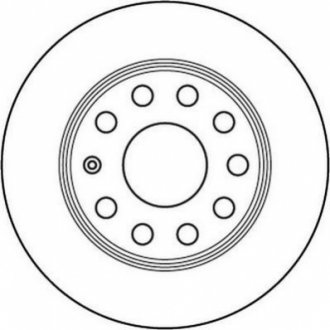 562236JC Jurid Гальмівний диск задній Audi A3 / Seat Leon, Altea, Toledo / Skoda Octavia / VW Jetta, Caddy, Golf