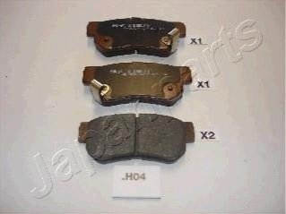 PP-H04AF JAPANPARTS JAPANPARTS HYUNDAI гальмівні колодки задн.Tucson,Sonata,Santa Fe 01-,Kia Magentis,Sportage