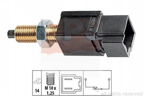 1.810.052 EPS EPS OPEL вимикач STOP-сигналів ISUZU,NISSAN Almera 95-, Bluebird, Patrol GR, Sunny.