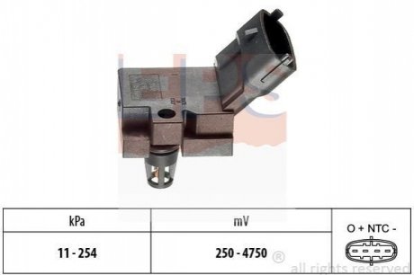 1.993.078 EPS EPS VOLVO датчик тиску в впускному колекторі C30/70,S40/60/80,V70,XC70 2.0/2.5 98-