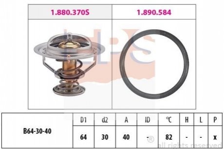 1.880.370 EPS EPS TOYOTA термостат (Made in Italy!) Land Cruiser 100 4.7 98-,Lexus LS,Celica