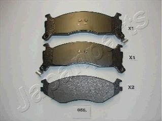 PA-056AF JAPANPARTS JAPANPARTS CHRYSLER гальмівні колодки Grand Voyager,Dodge Nitro,Cherokee 07-