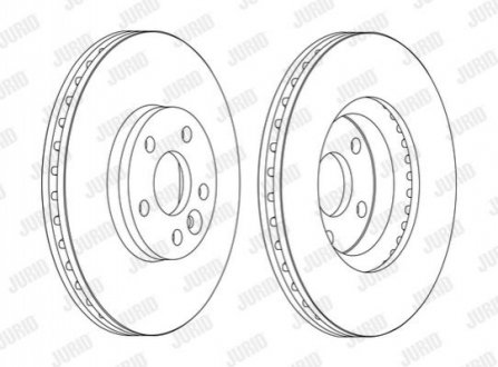 562628JC-1 Jurid JURID FORD диск гальмівний передн.Monder 07-,S-Max 06-,Kuga 08-,Galaxy 06-