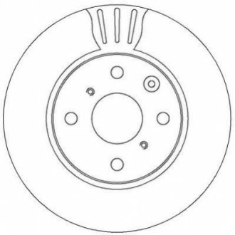 562311JC Jurid JURID CITROEN диск гальмівний передн.C1,Peugeot 107/108,Toyota Aygo 05-