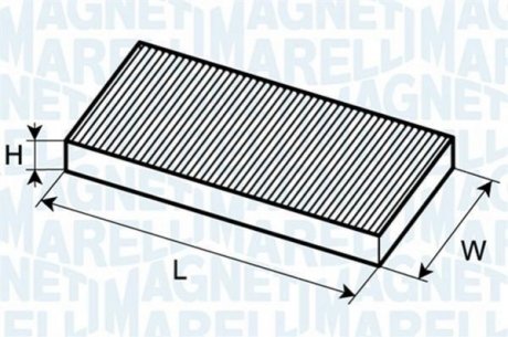350203062270 MAGNETI MARELLI MAGNETI MARELLI фільтр салону BMW X5, RANGE ROVER III [350203062270]