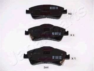 PA-244AF JAPANPARTS JAPANPARTS TOYOTA гальмівні колодки передн.Avensis 09-,Auris 07-