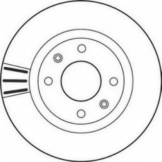 562128JC Jurid Гальмівний диск передній Opel Corsa / Citroen Berlingo / Peugeot