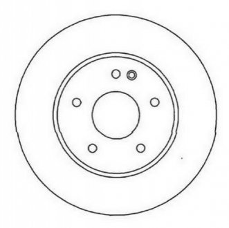 562013JC Jurid Гальмівний диск передній Mercedes C-Class, E-Class, CLK, SLK