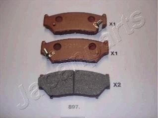 PA-897AF JAPANPARTS JAPANPARTS SUZUKI гальмівні колодки перед. Grand Vitara -03