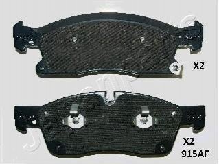 PA-915AF JAPANPARTS JAPANPARTS гальм. колод. передн. Jeep Grand Cherokee 10-