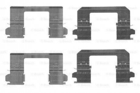 1987474461 BOSCH BOSCH установчий к-кт. гальм. колод. NISSAN QASHQAI 07-