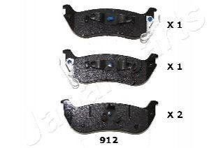 JAPANPARTS гальм. колод. задн. CHRYSLER PACIFICA 03- PP-912AF
