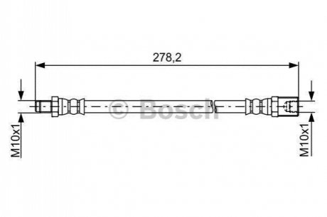 1987481846 BOSCH Шланг гальмівний
