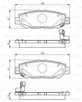 0986495122 BOSCH TOYOTA гальмівні колодки задн.Supra,Lexus GS300 93-