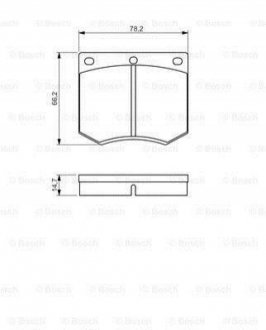 0986495079 BOSCH BOSCH FORD колодки гальмівні передні Taunus,Granada