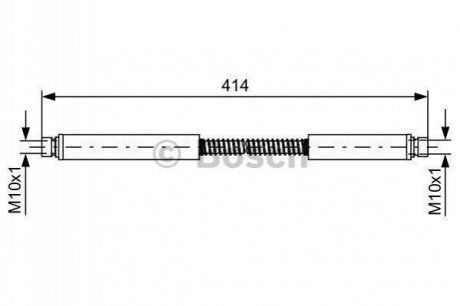 1987481646 BOSCH BOSCH шланг гальм передн. LAND ROVER DISCOVERY -98