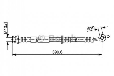 1987481947 BOSCH BOSCH MAZDA гальмівний шланг передн. лів. 2 07-