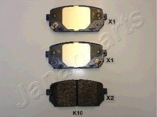 PP-K10AF JAPANPARTS JAPANPARTS KIA гальмівні колодки задн.Carens 06-