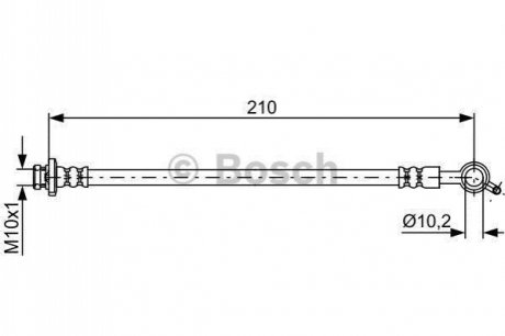 1987481829 BOSCH BOSCH шланг гальм задн. прав. NISSAN TIIDA -11