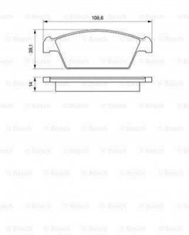 0986494066 BOSCH BOSCH DAEWOO гальмівні колодки передн.Tico 95-