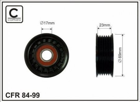 84-99 CAFFARO Натяжний ролик Ford Focus/Mondeo 1.6-2.0 96-04