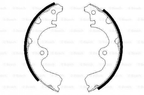 0986487474 BOSCH BOSCH TOYOTA щоки гальмівні STARLET1.3 96-99