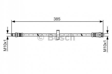 1987481531 BOSCH BOSCH FIAT шланг гальмівний задн. Ducato 94-