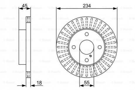 0986479V65 BOSCH BOSCH MAZDA диск гальмівний передній 323 -98