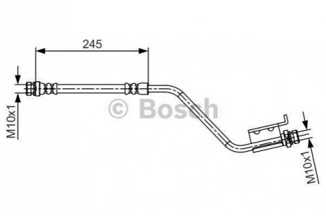 1987481717 BOSCH BOSCH шланг гальм. задн. прав. KIA VENGA 10-