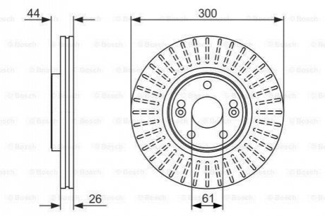 0986479668 BOSCH BOSCH диск гальм. передн. RENAULT Scenic -03