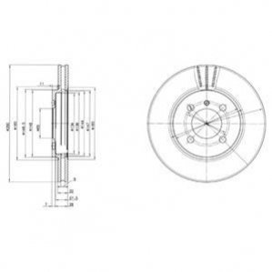 BG2347 Delphi DELPHI BMW диск гальмівний передній E30 85-