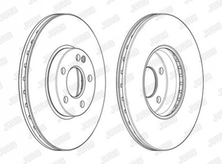 562989JC-1 Jurid JURID DB диск гальмівний передн. A176 15-