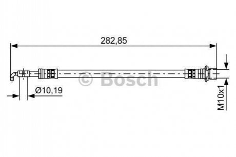 1987481643 BOSCH BOSCH шланг гальм. задн. TOYOTA YARIS -11