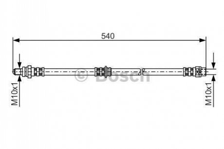 1987481053 BOSCH BOSCH BMW шланг гальмівний задній X3 04-