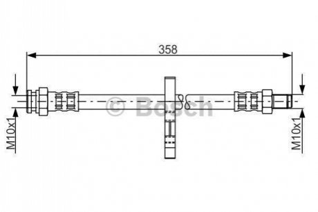 1987481019 BOSCH BOSCH ТFIAT шланг гальм.задн. Ducato -98