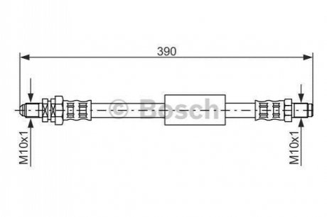 1987476840 BOSCH BOSCH FORD шланг гальмівний задн.KA -08