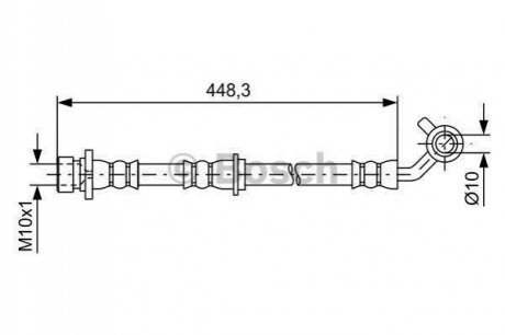 1987481576 BOSCH BOSCH шланг гальм. задн. HONDA CR-V -07