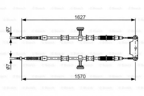 1987482147 BOSCH BOSCH шланг гальм. задн. FIAT CROMA -11