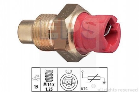 1.830.084 EPS EPS FIAT датчик температури води FIRE