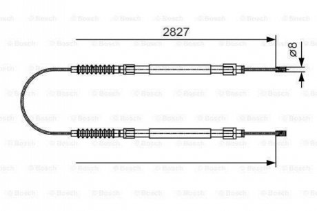 1987482006 BOSCH BOSCH трос центр. CITROEN JUMPER 94-