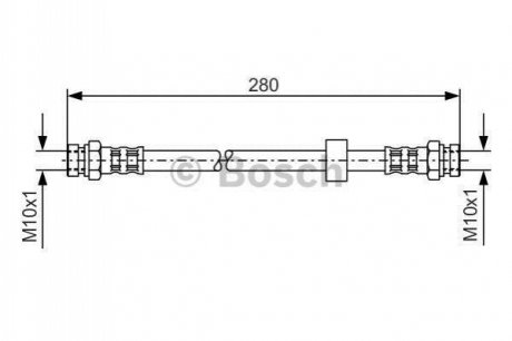 1987476732 BOSCH BOSCH MAZDA гальм.шланг задн.323 -94