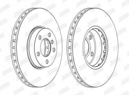 562691JC1 Jurid Гальмівний диск передній BMW X5, X6