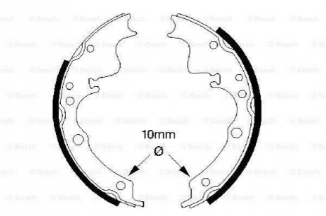 0986487347 BOSCH BOSCH DAF щоки гальмівні 400 89-94