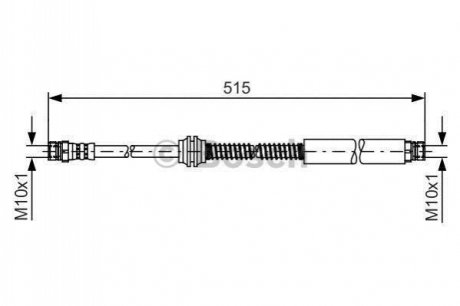 1987481447 BOSCH BOSCH шланг гальм. CADDY III -15